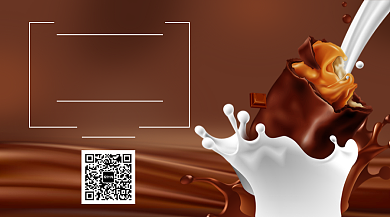 巧克力宣传促销手机横版海报背景