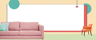 清新文艺小资房地产广告微信公众号素材图片背景