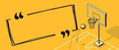 黄黑运动健身篮球知识介绍首图背景