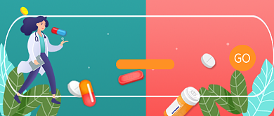 医疗健康手绘卡通设计广告微信公众号素材图片背景