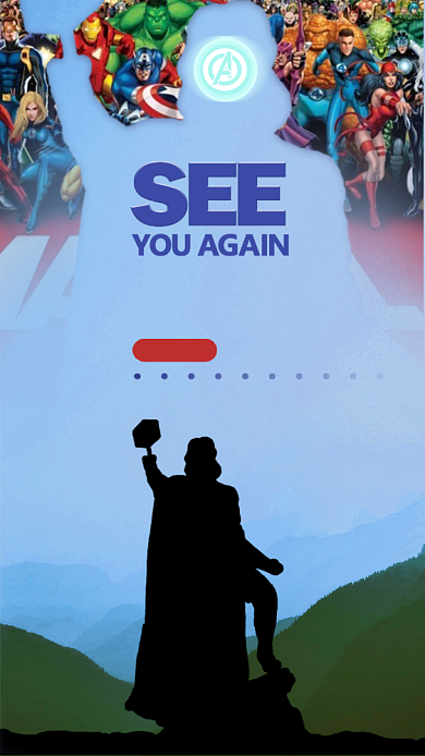 复仇者联盟雷神手机海报背景