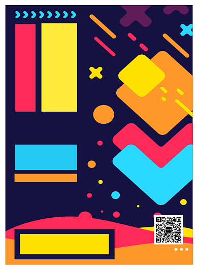 时尚涂鸦秋季新品上新印刷海报模板背景