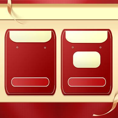 会员特权红金风格优惠券和积分促销主图背景