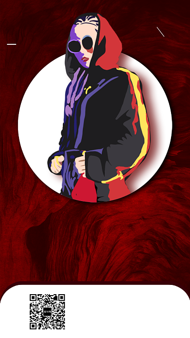 红色炫酷街舞培训手机宣传海报背景