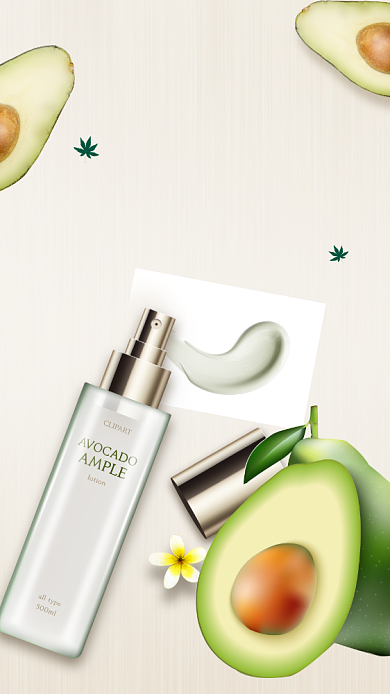 清新重塑完美肌肤手机海报背景