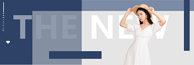 简约大气时尚女装淘宝banner背景