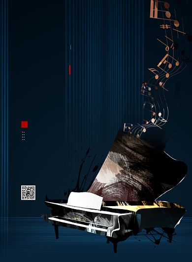 怀念张国荣做自己蓝色大气印刷海报背景