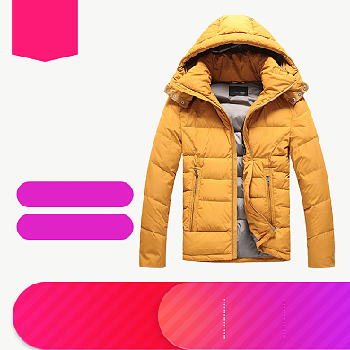 淘宝男装羽绒服主图直通车背景