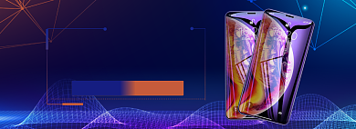 天猫手机配件手机膜优惠促销活动淘宝banner背景