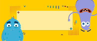 重要通知卡通手绘手机首图背景