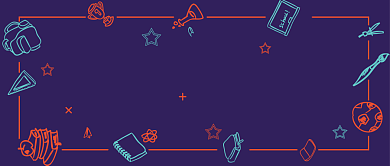 开学换新卡通黑板风公众号首图背景