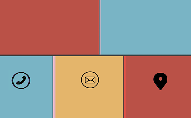 几何图形创意拼贴名片背景