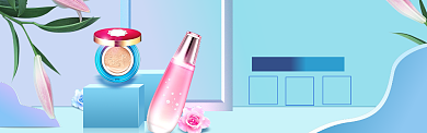 美妆护肤海报模版banner背景