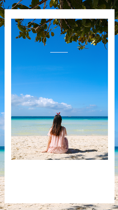 八月你好日签手机海报背景