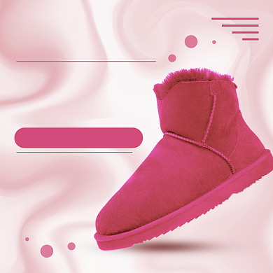 天猫冬季雪地靴上新优惠淘宝直通车图片背景