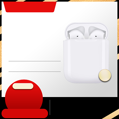 简约蓝牙正品耳机双十二促销直通车背景