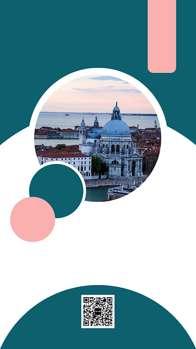 摄影图国庆欧洲旅游宣传手机海报背景