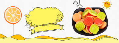 糖果类促销banner背景