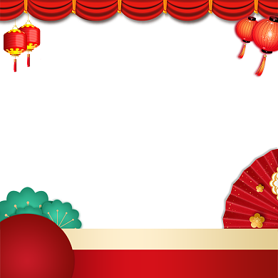 中国风年货节手表促销直通车背景