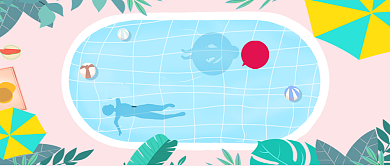 创意夏日六月公众号首图背景