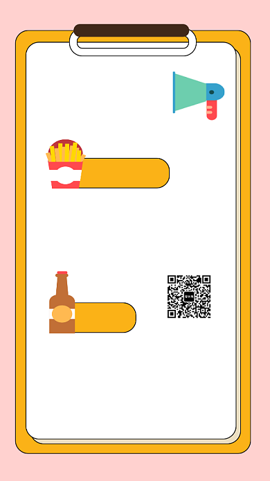 美食店快餐菜单手机海报背景