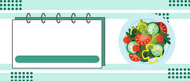 夏日轻食微信公众号素材图片背景