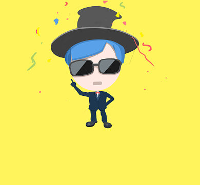 卡通手绘c位出道紫色朋友圈封面背景