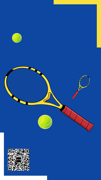 学校社团网球社招新手机海报背景