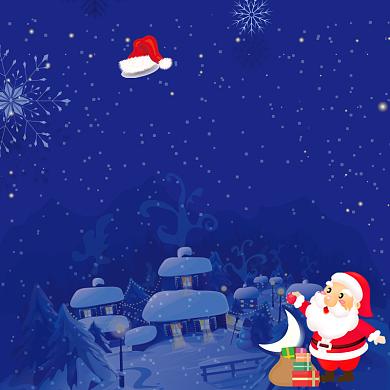 蓝色调圣诞节商品促销直通车背景