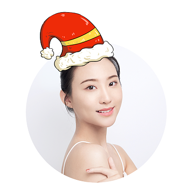 微信圣诞节卡通头像朋友圈头像背景