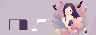 化妆品上新淘宝电商banner图背景