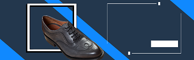 精品时尚男鞋banner背景