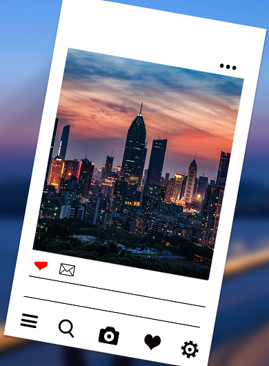 简约上海文明城市海报背景