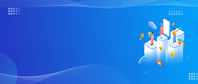 浅蓝色创意简约智能科技公众号首图背景