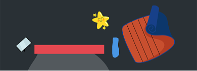 鼠标垫卡通手绘促销海报背景