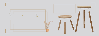 家具日式简约海报背景