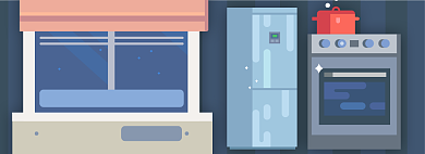 生活厨电电商淘宝banner图背景