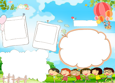 卡通创意新学期开学季小报背景