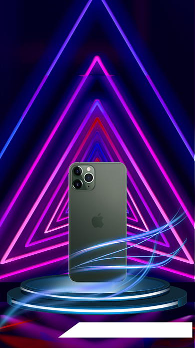 苹果手机全新上市宣传促销手机海报背景