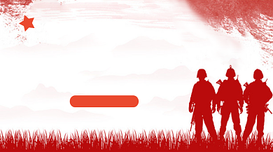 八一建军节手机横板海报背景