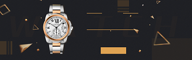 淘宝男士手表机械手表banner背景