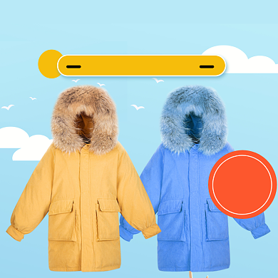 羽绒服清仓直通车主图背景