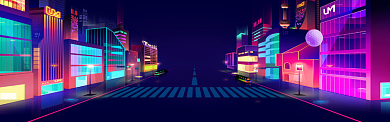 炫彩风格决战双十一促销banner背景
