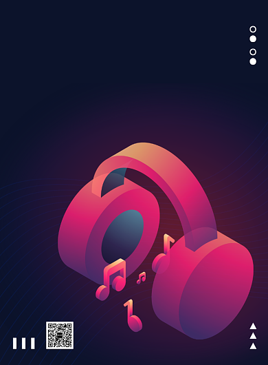 紫色简约声乐培训海报背景