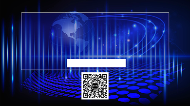 科技创新人工智能手机横版海报背景