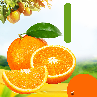 绿色自然水果主图直通车背景