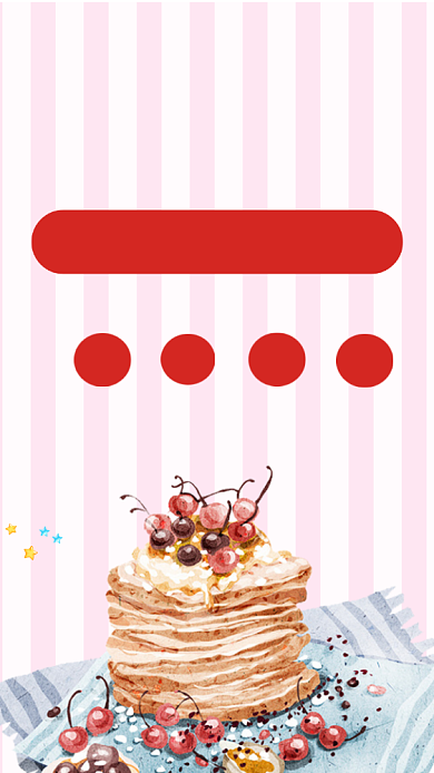 美味草莓蛋糕手机海报背景