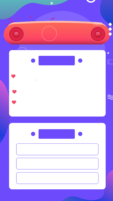 紫色渐变线上直播手机海报模板背景