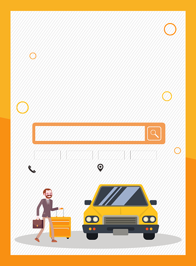 简约创意汽车代驾宣传海报背景