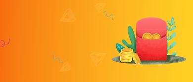 新人红包礼红色商务风新媒体配图背景